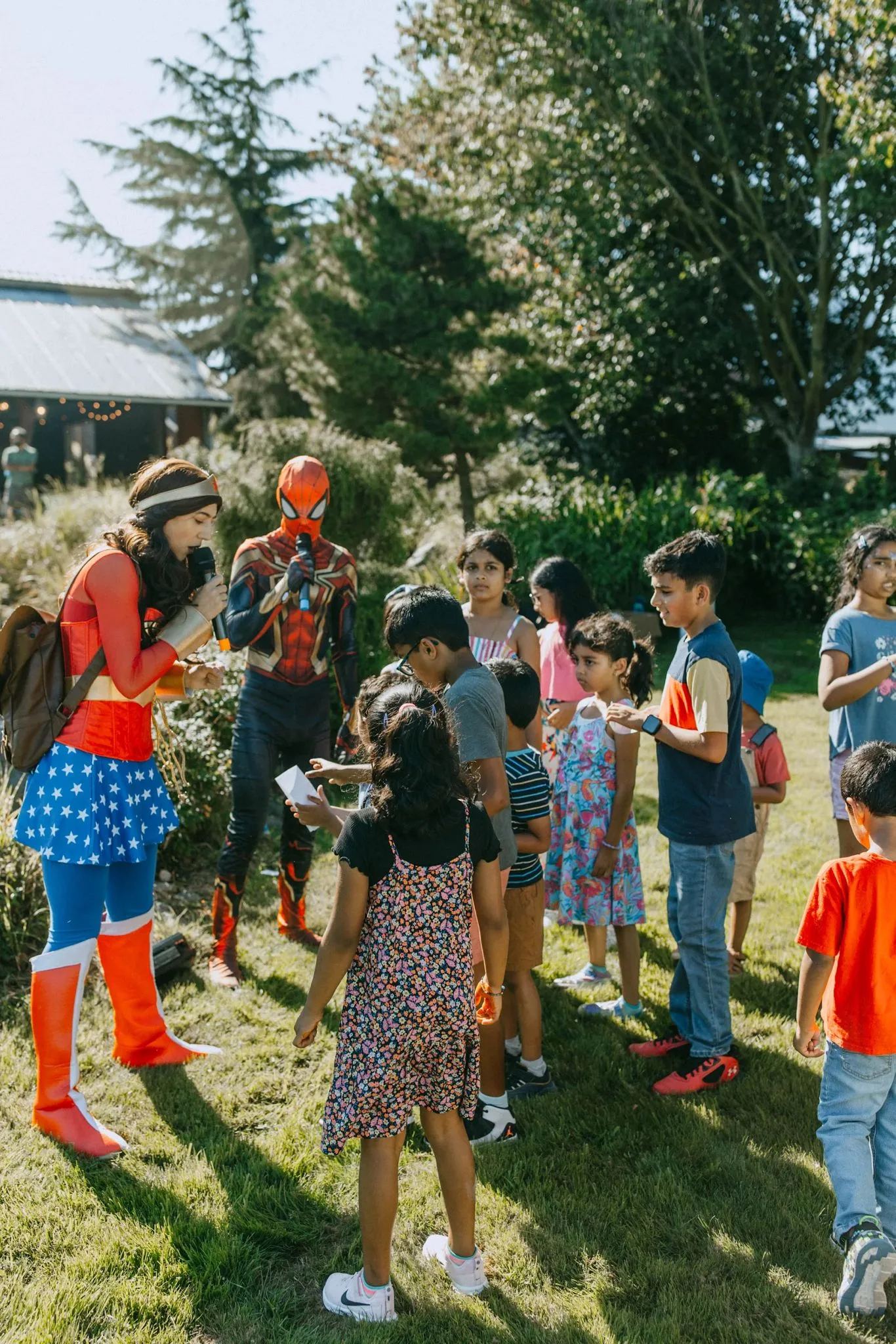 Kids enjoying a Wonder Spark party in Seattle
