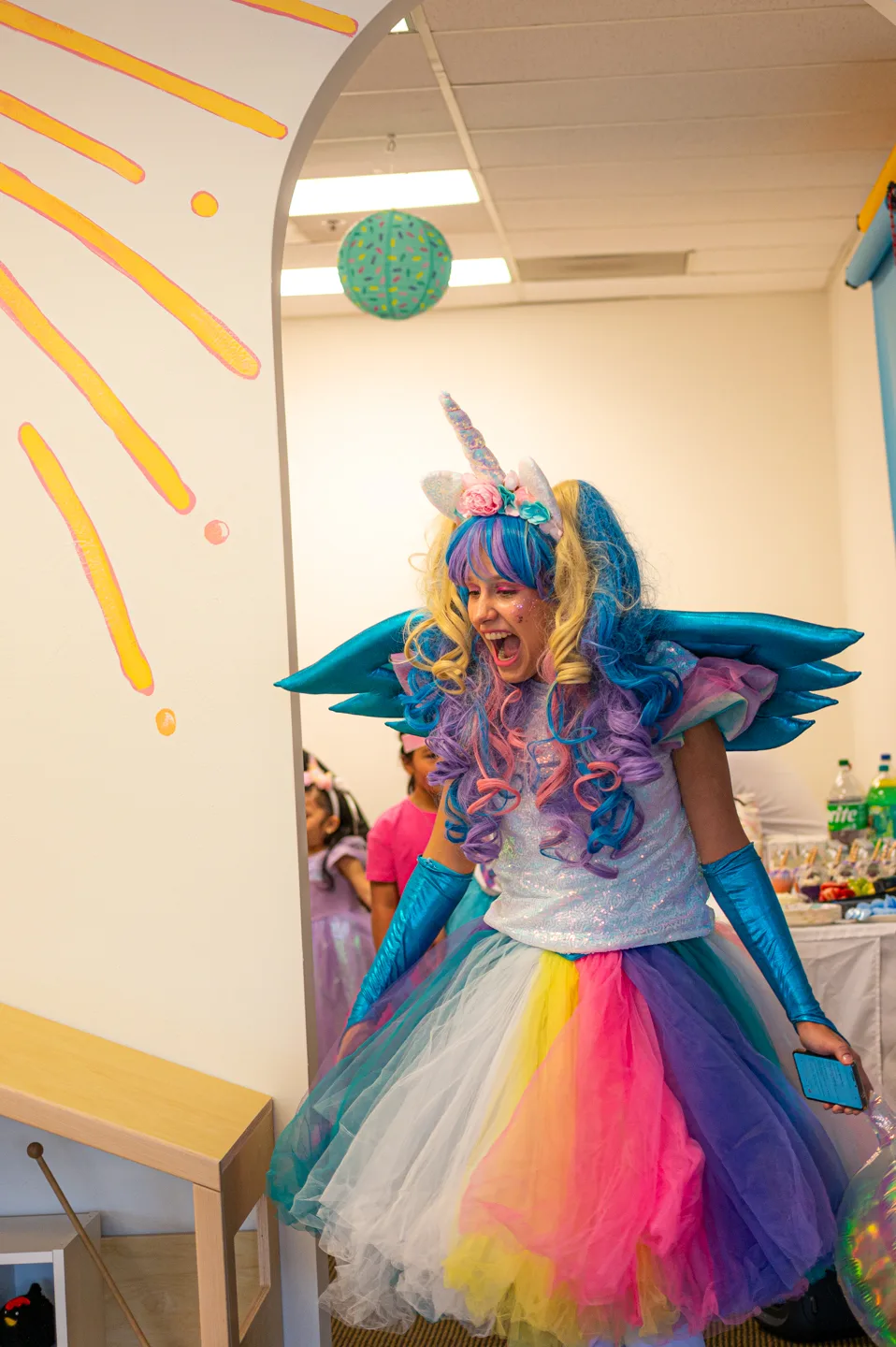 Kids enjoying a Wonder Spark party in Seattle